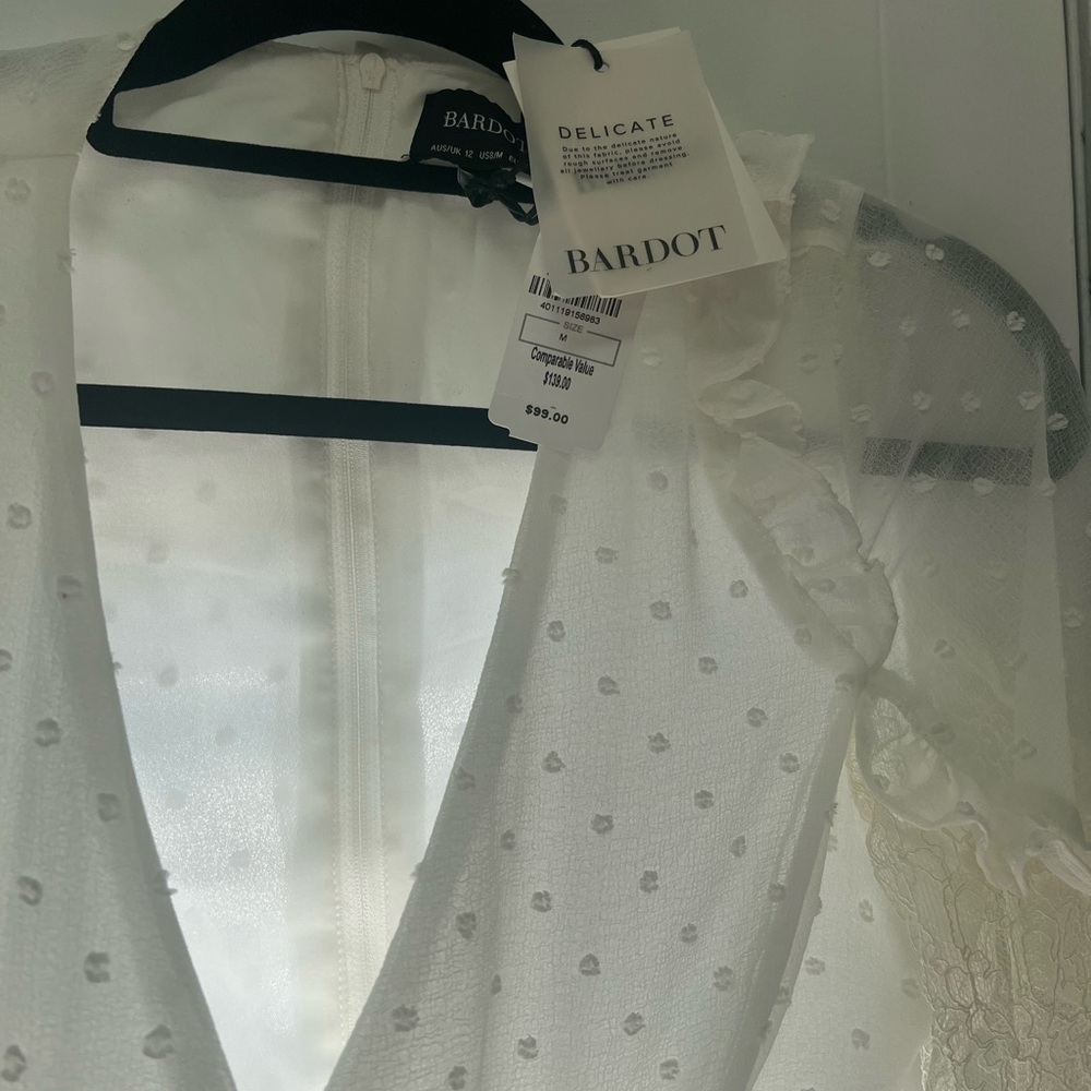 Bardot White Delicate Dress